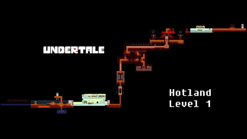 Карта Жаркоземья Undertale