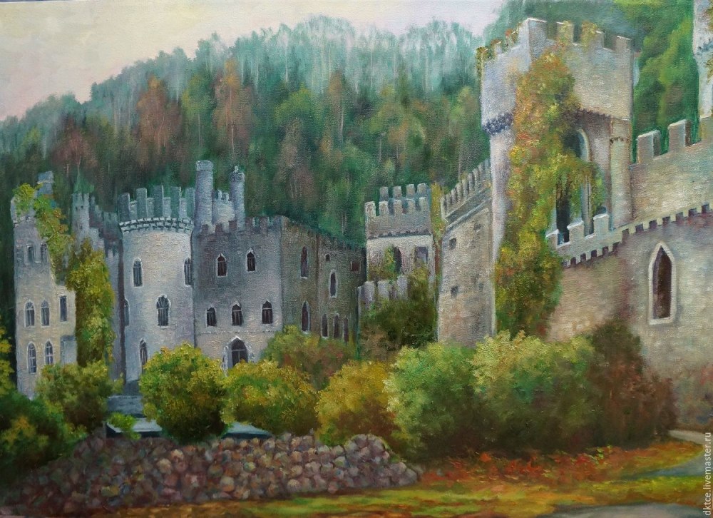 Старинные замки живопись