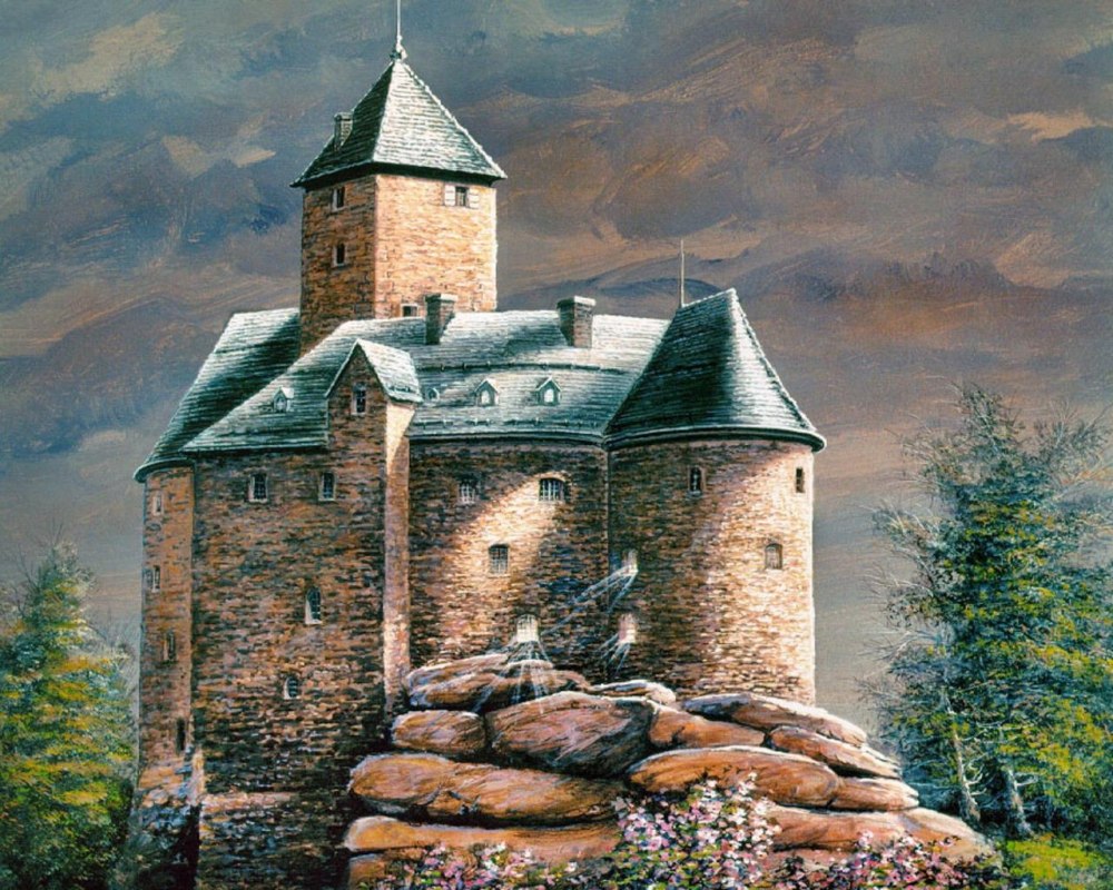 Крепость Фалькенберг Германия рисунки