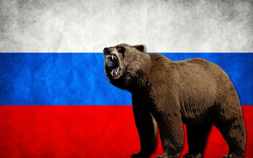Флаг с медведем