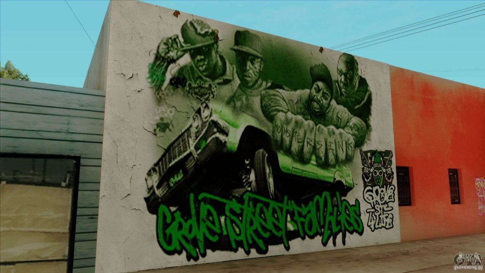 Grove St 4 Life граффити