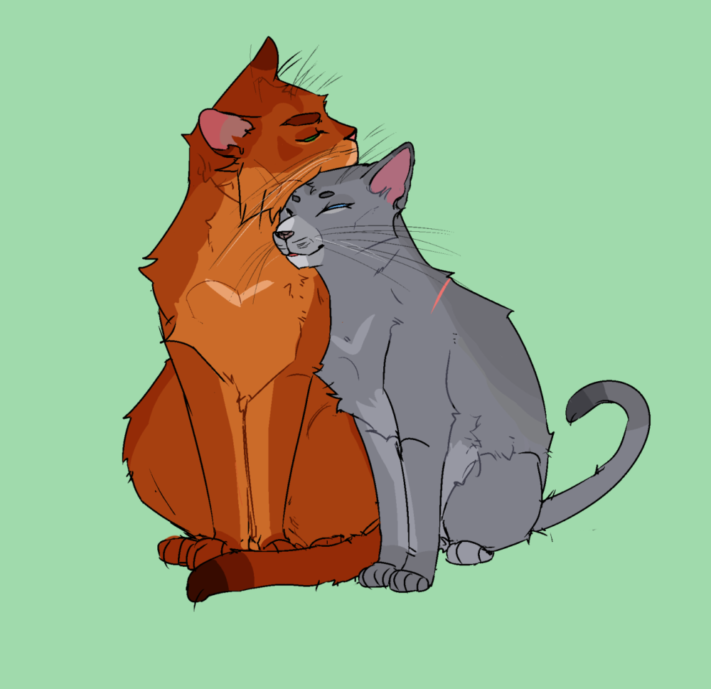 Коты Воители Искра и Коршун
