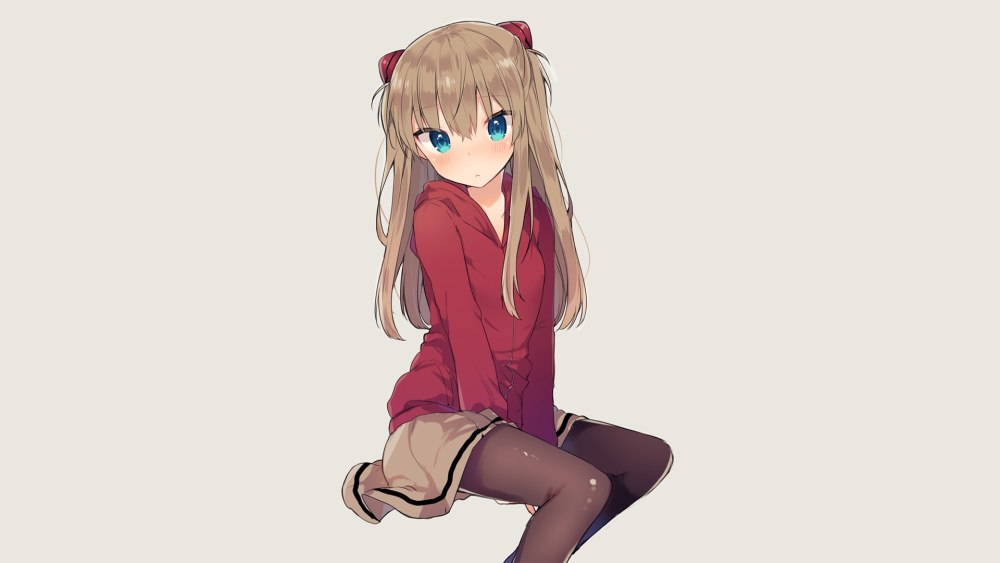 Аниме тян сидит