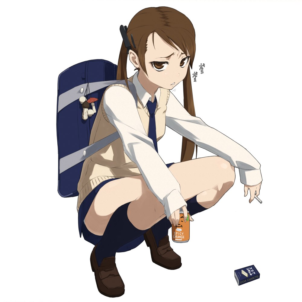 Сидящие аниме тян