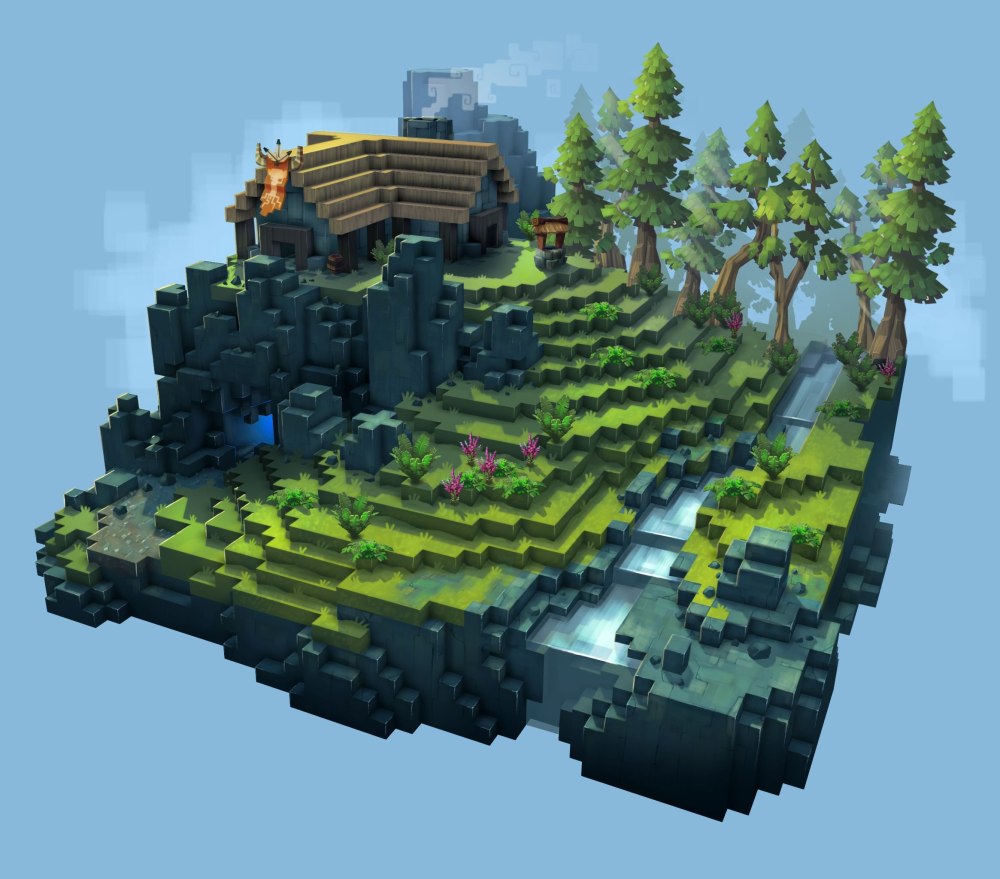 Magica Voxel ландшафты