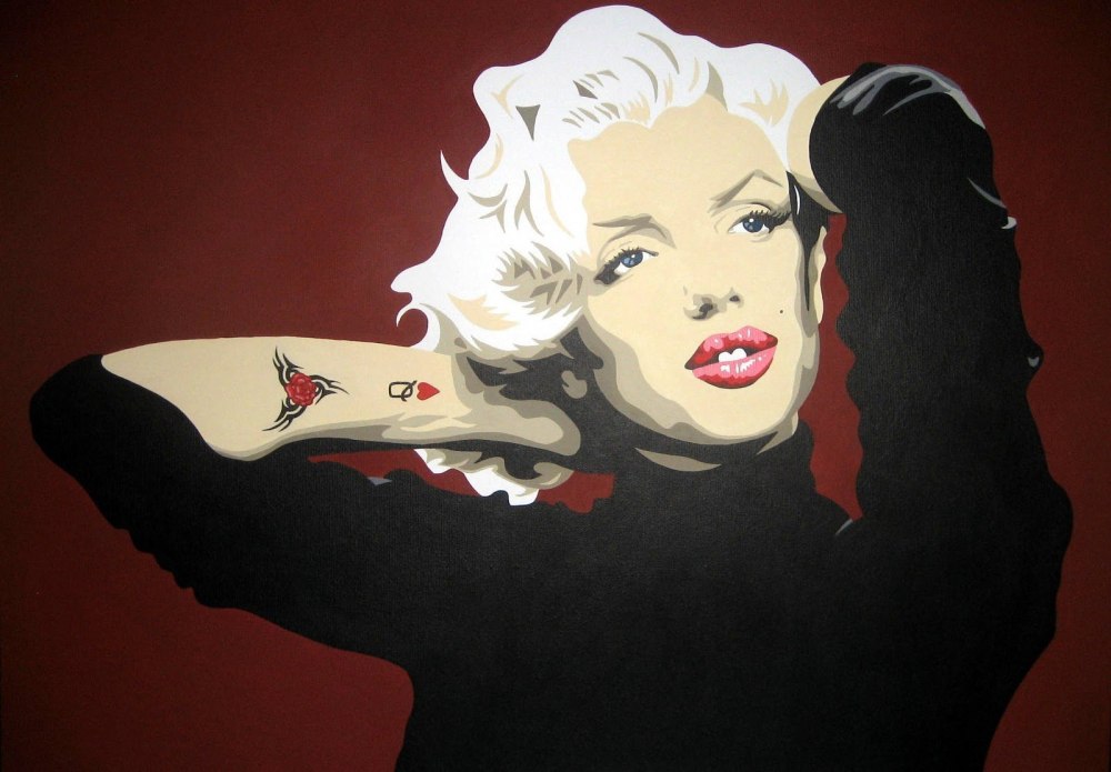 Энди Уорхола — портрет Мэрилин Монро shot Sage Blue Marilyn