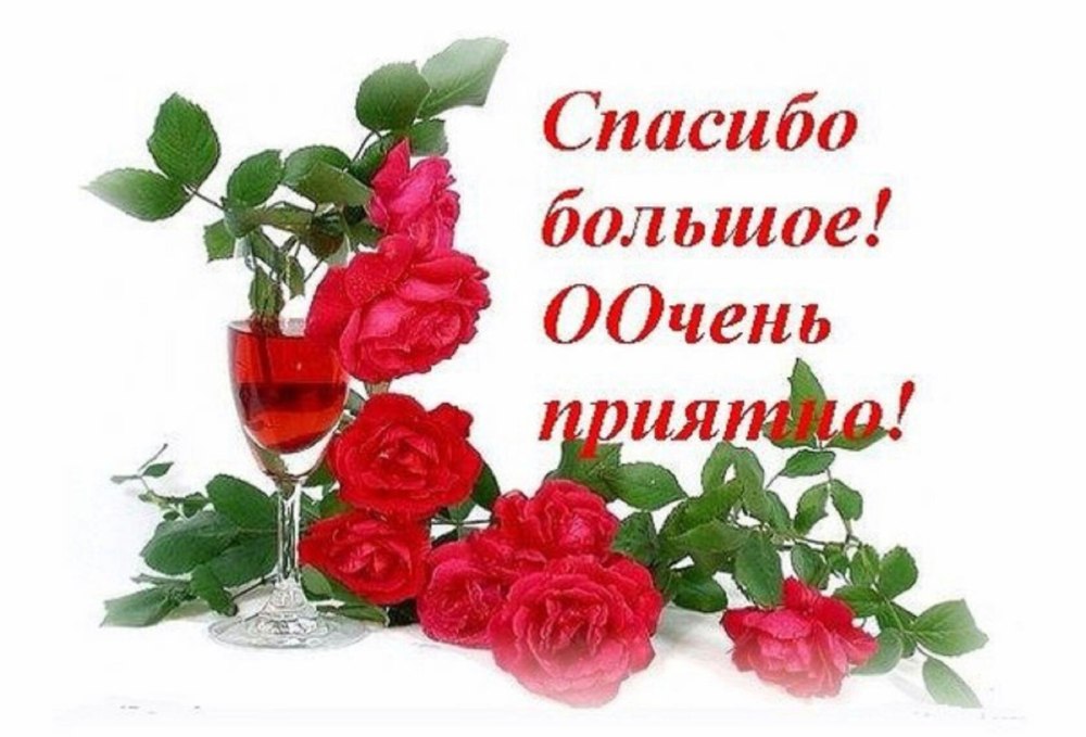 Спасибо за поздравления