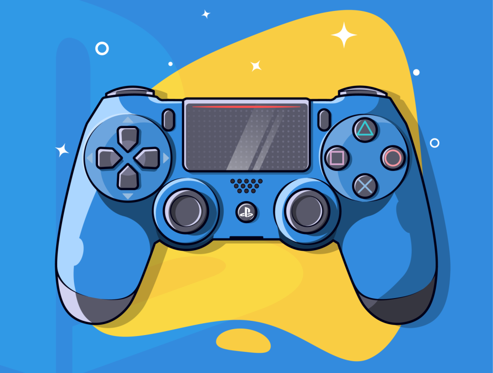 Геймпад ps4 вектор
