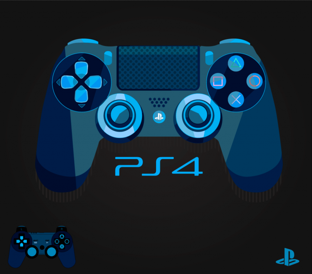 Геймпад ps4 Illustrator