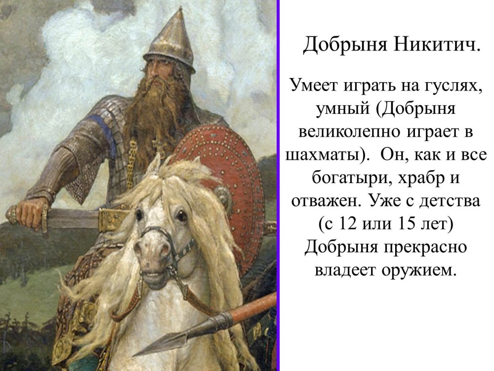 Былинные русские богатыри защитники земли