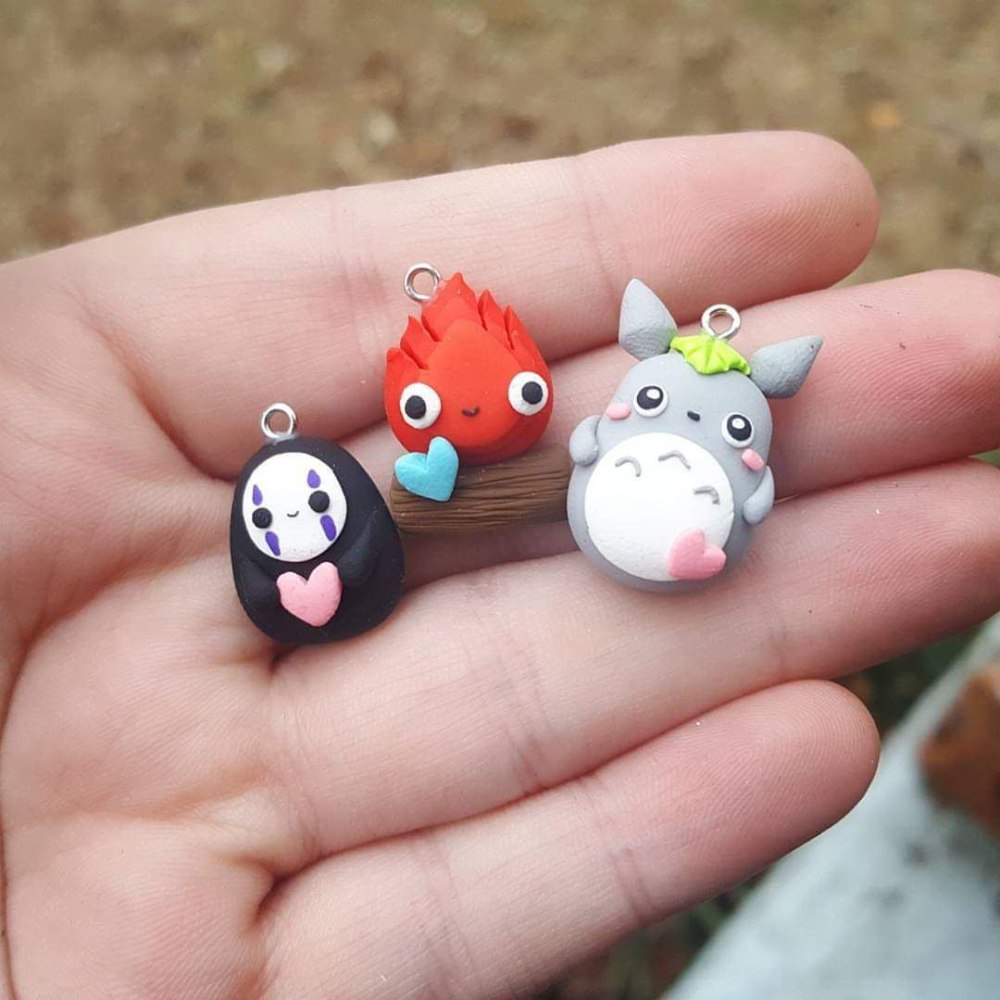 Серьги из глины инди КИД