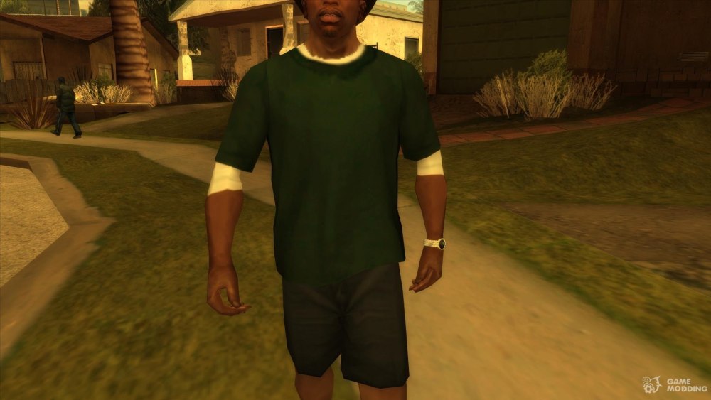 GTA San Andreas в зеленой рубашке