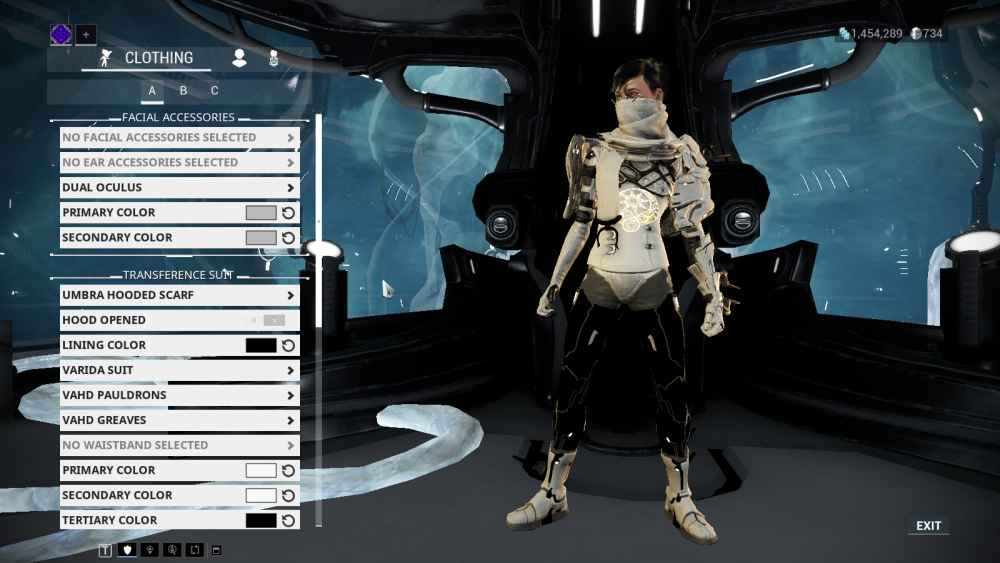 Warframe костюмы оператора