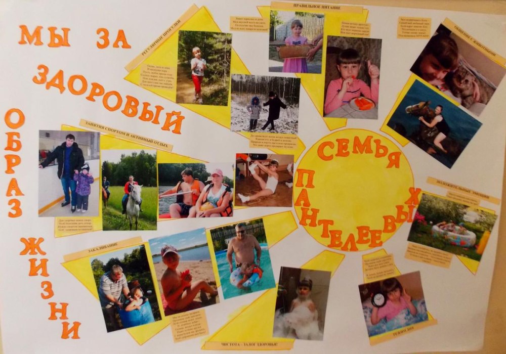 Семейный плакат в садик