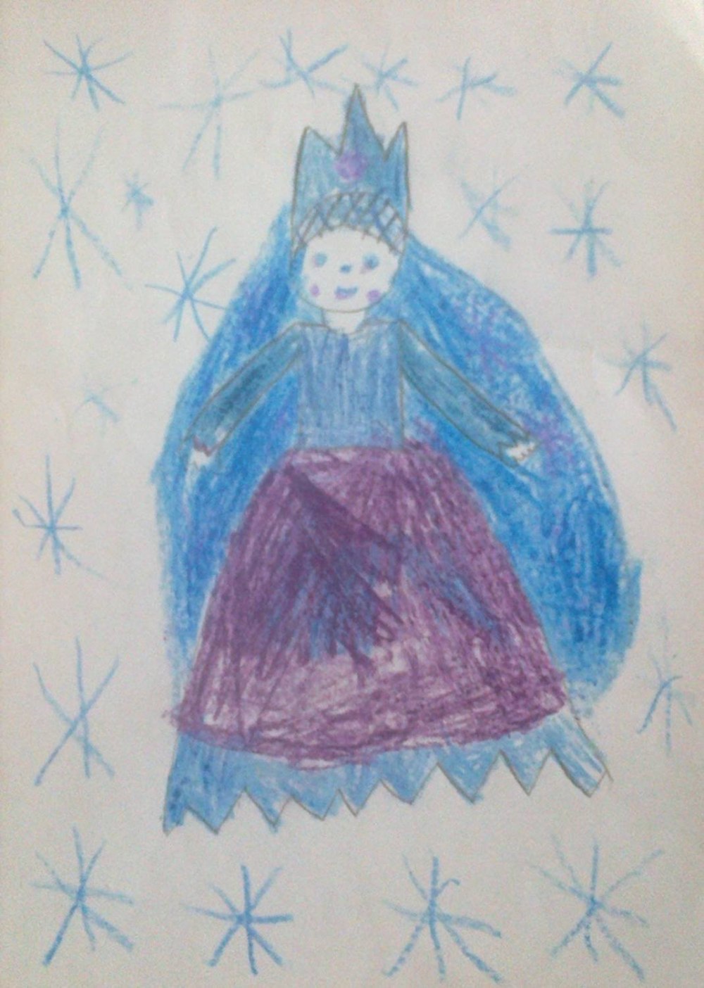 Рисунок к сказке Андерсена Снежная Королева