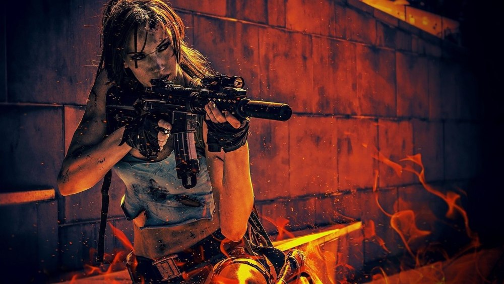 Cyberpunk 2077 Лара Крофт
