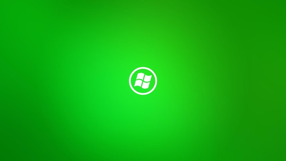 Обои Windows зеленые