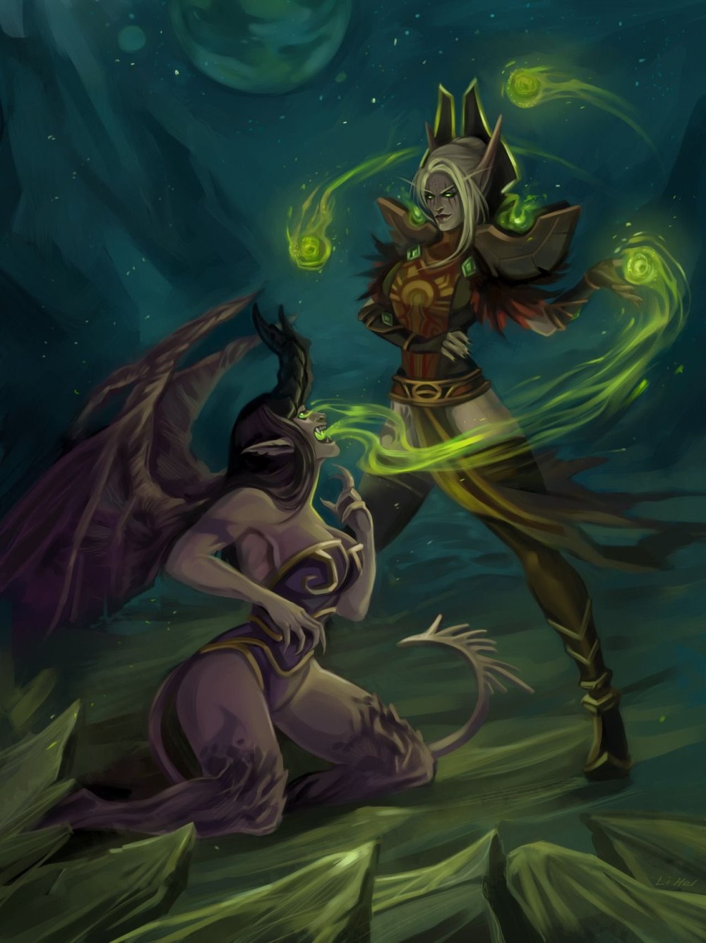 Суккуба Warcraft Art