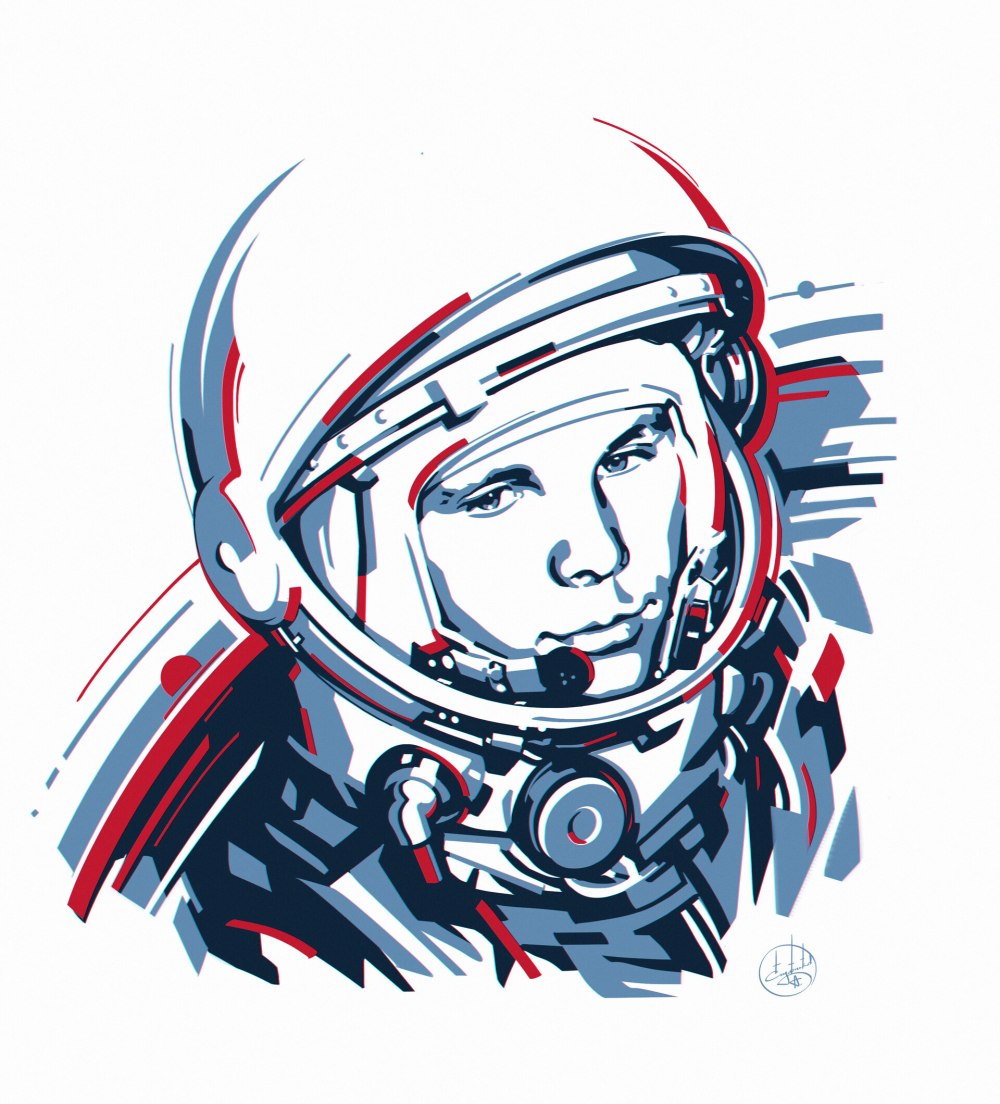 Юрий Гагарин арт
