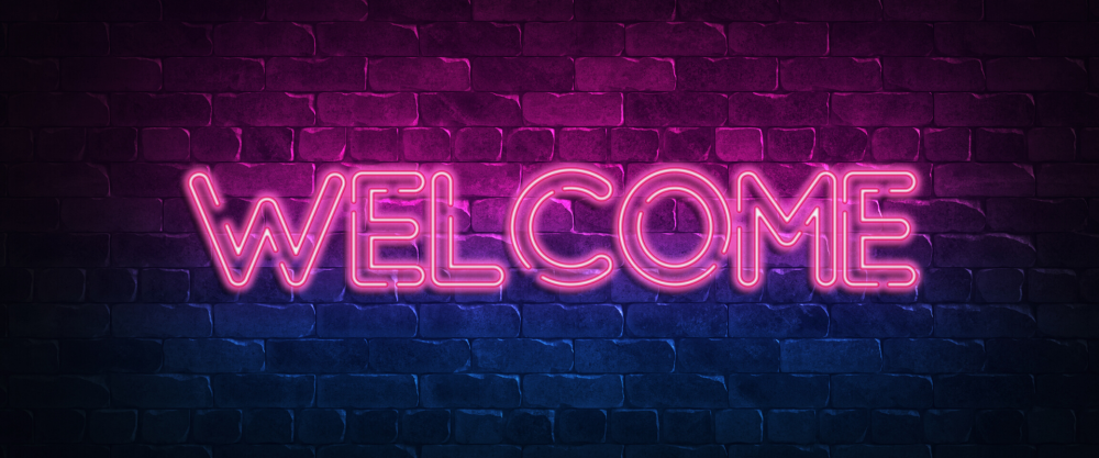 Неоновая вывеска Welcome