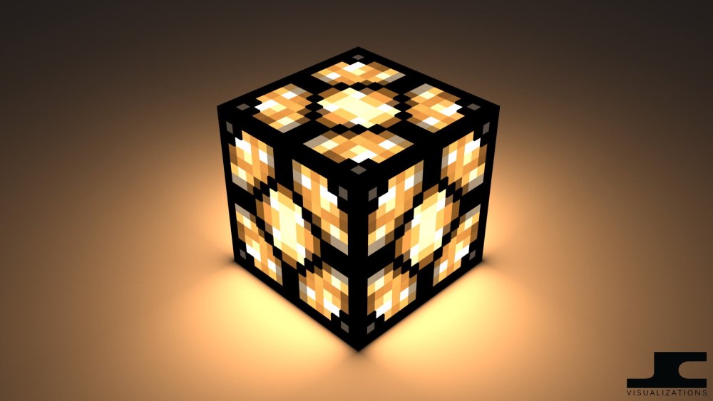 Minecraft редстоун лампа