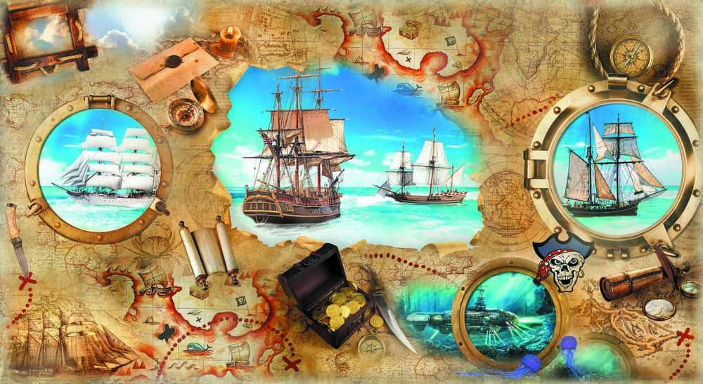 Коллаж морская тематика