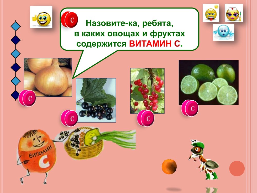 Витамины в овощах и фруктах