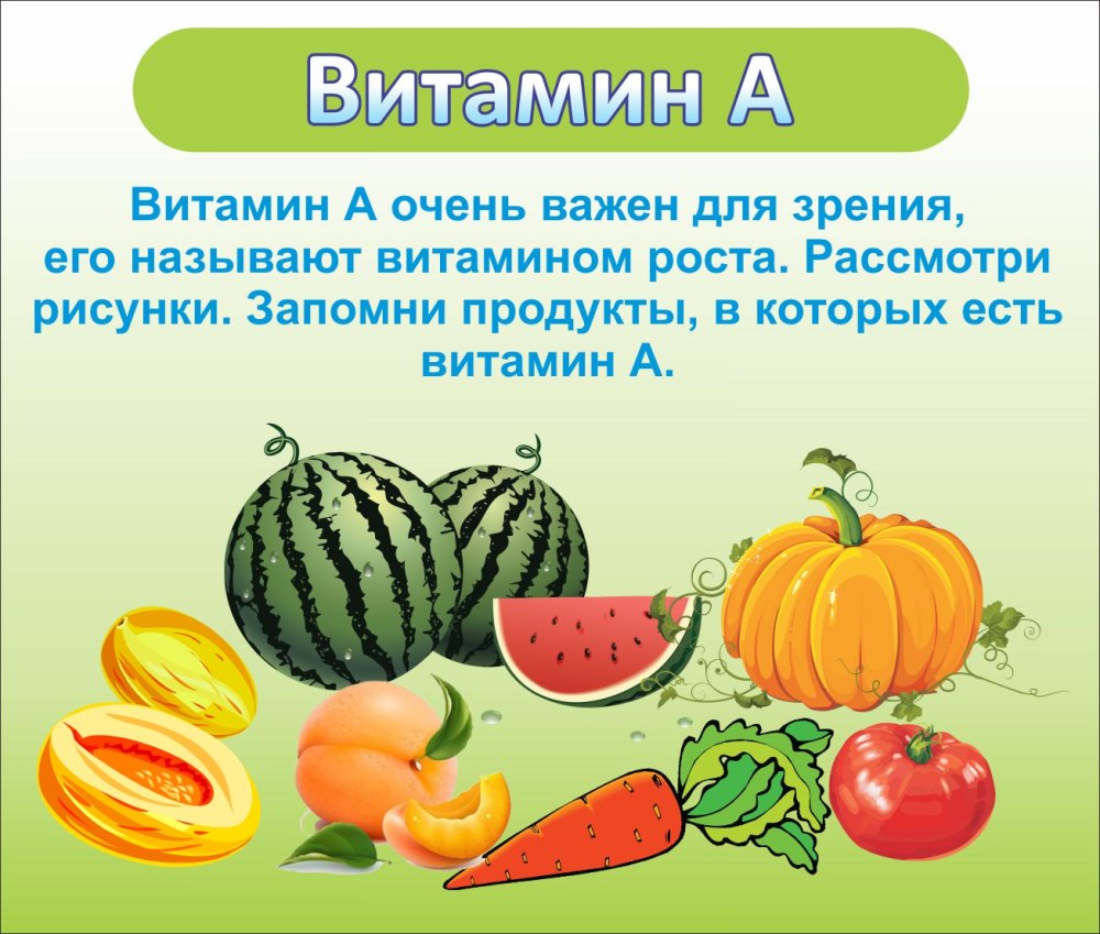 Витамины детский сад