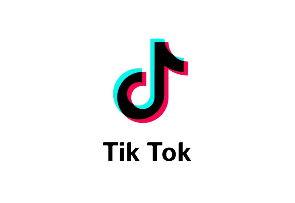 Значок тик ток на белом фоне