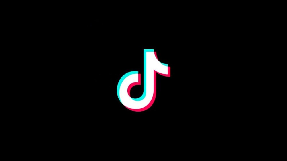 Логотип тик ток черный
