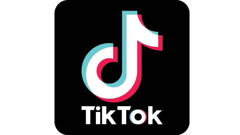 Тик ток логотип на белом фоне