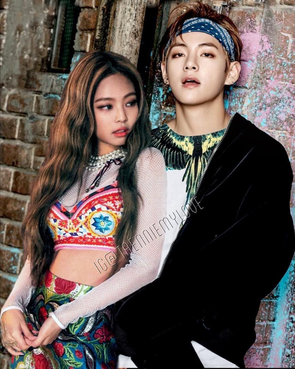 Taehyung and Jennie