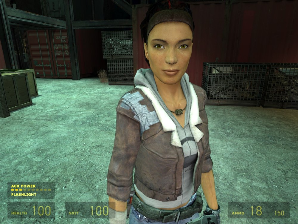 Half-Life 2 Аликс Вэнс в купальнике