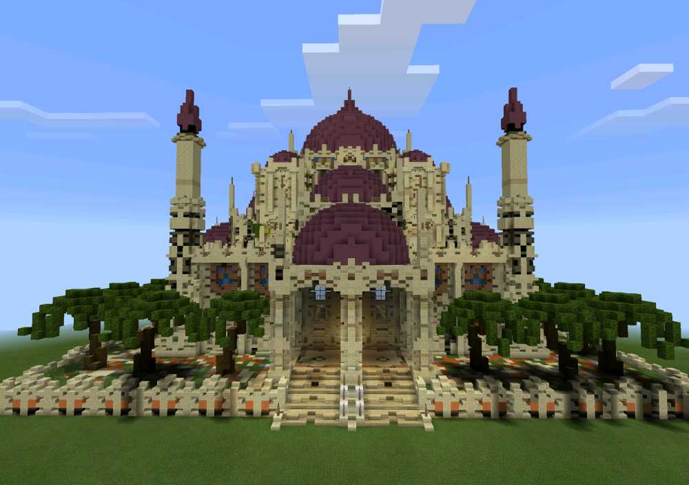 Minecraft песчаный город