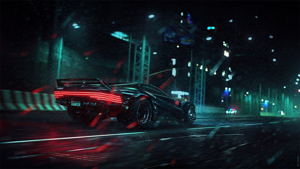 Cyberpunk 2077 машина 4k