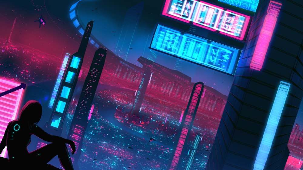 Cyberpunk 2077 неон