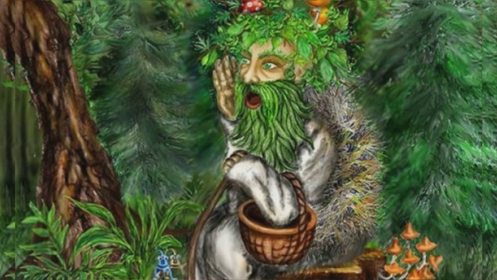 Леший раскраска