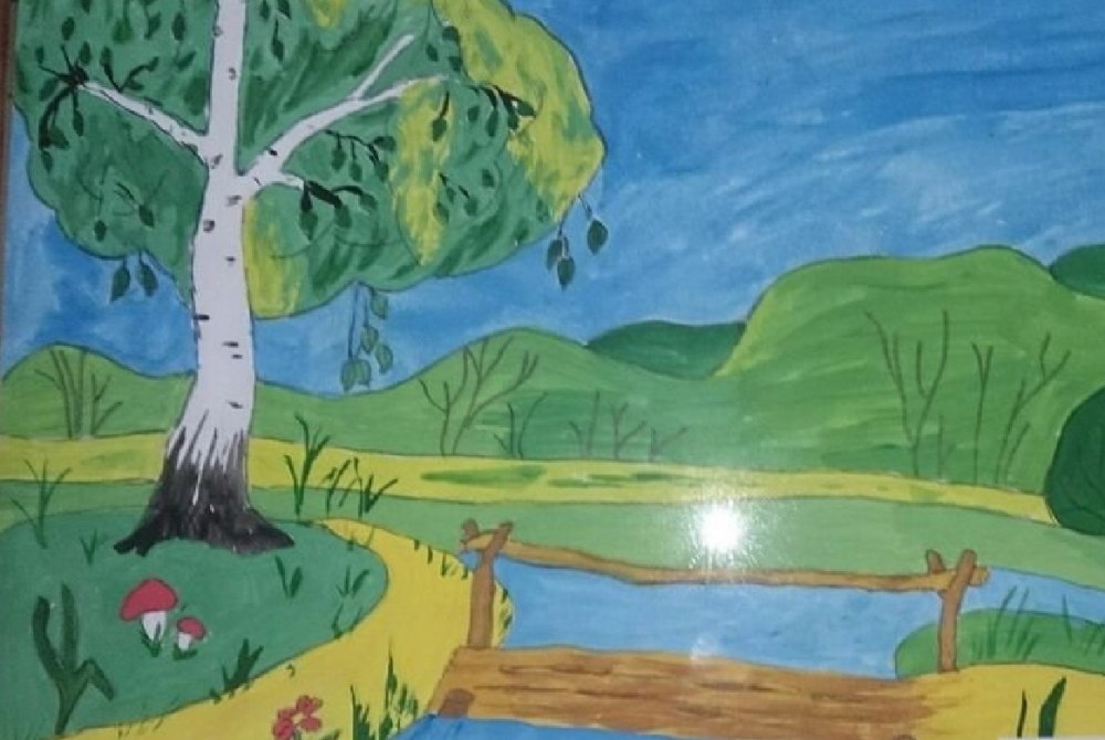 Рисунок на тему моя малая Родина