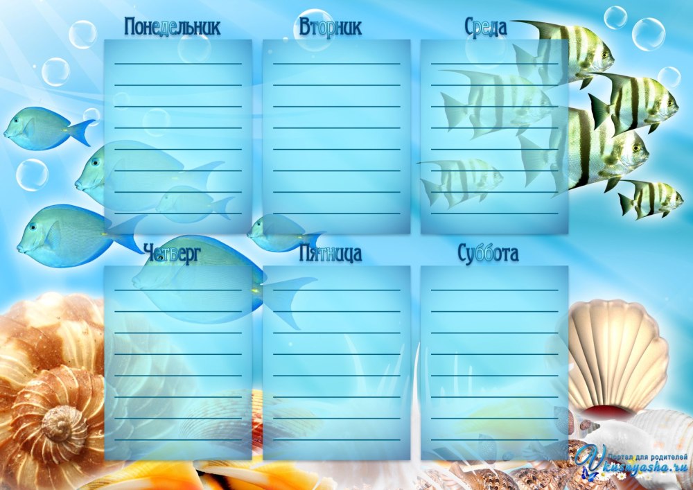 Фон для расписания