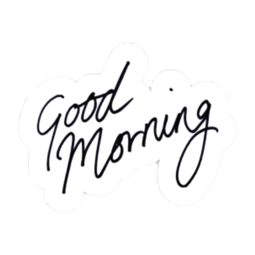 Леттеринг good morning