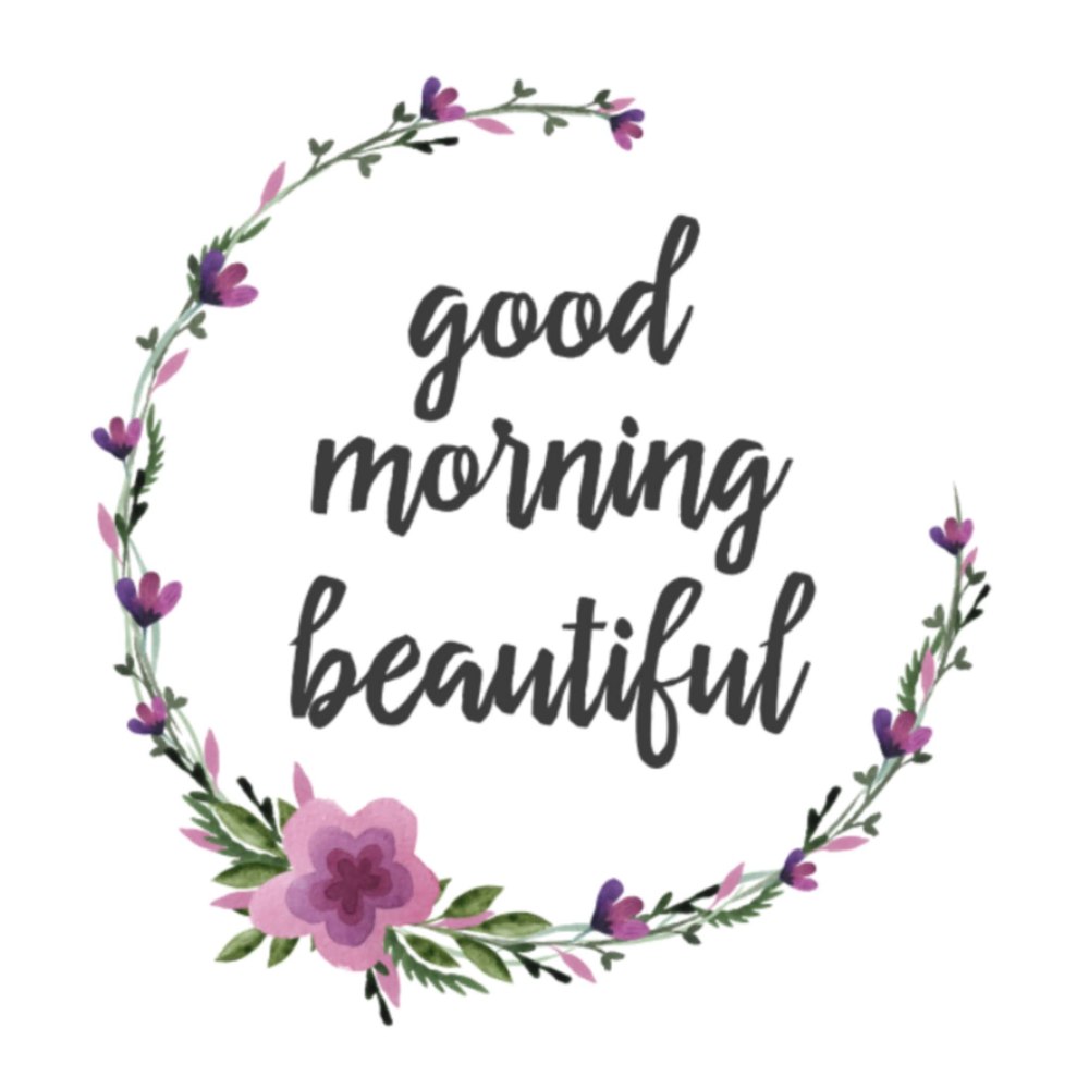 Good morning надпись без фона
