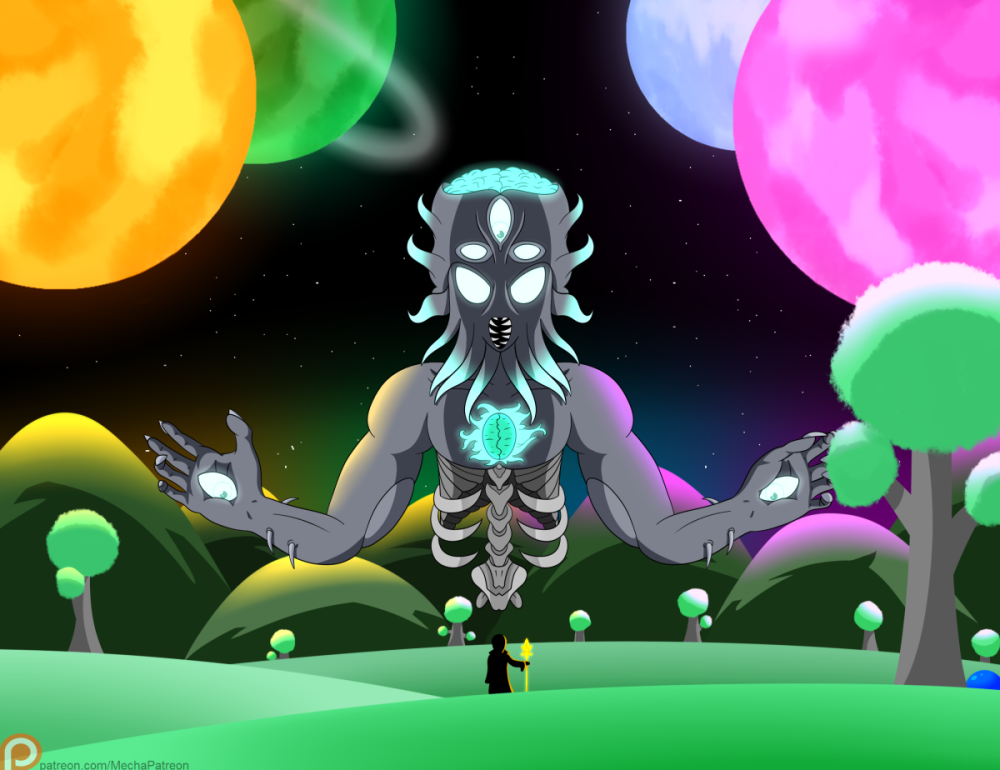 Terraria арт Мунлорд