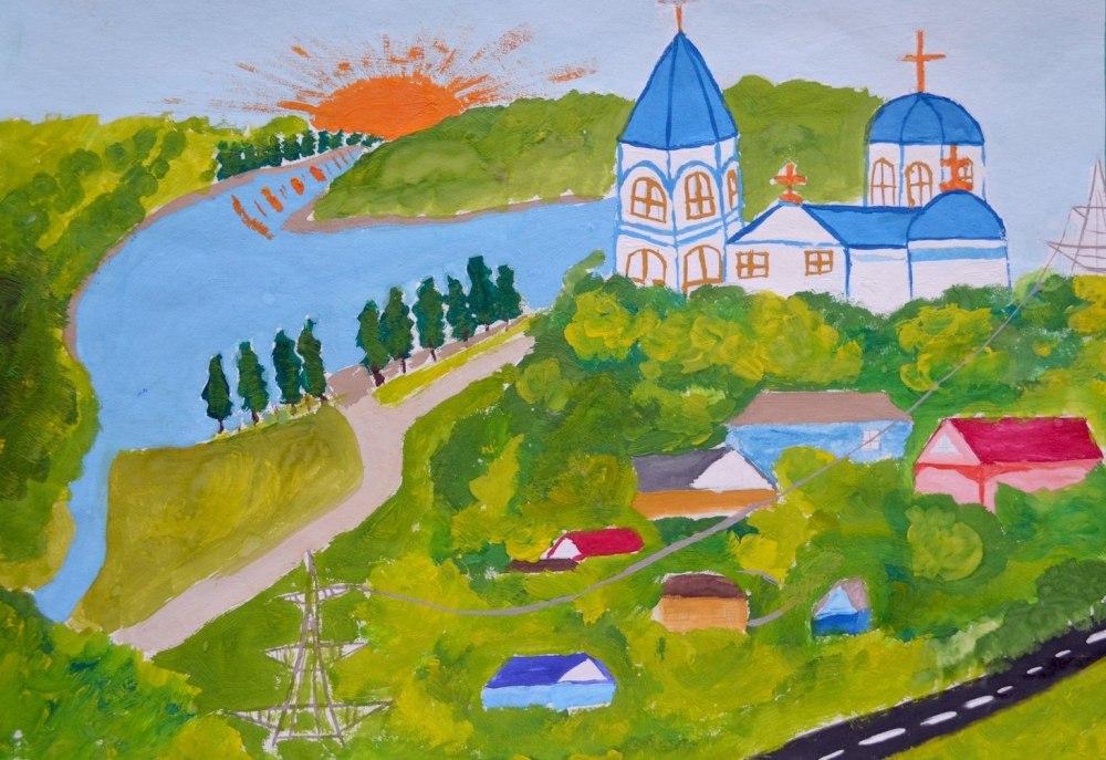 Рисунок на тему мой город