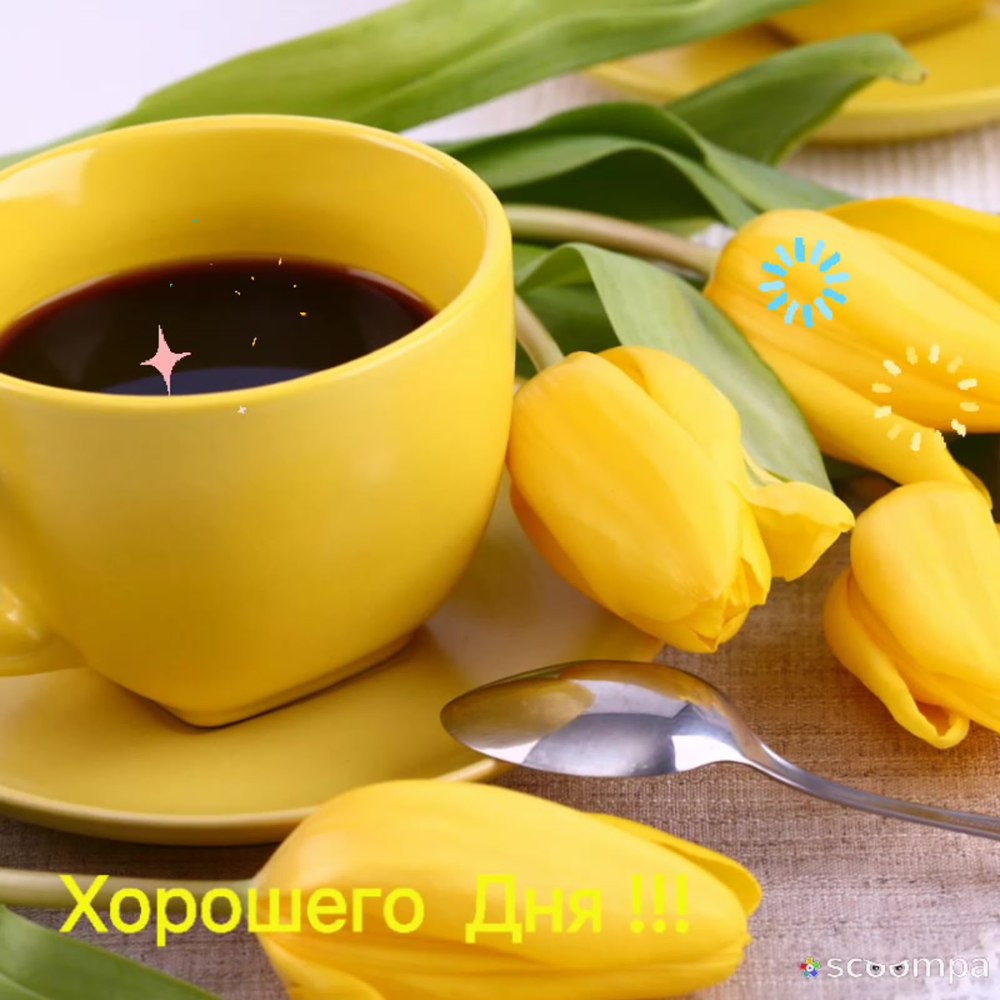 Доброе утро в желтом цвете