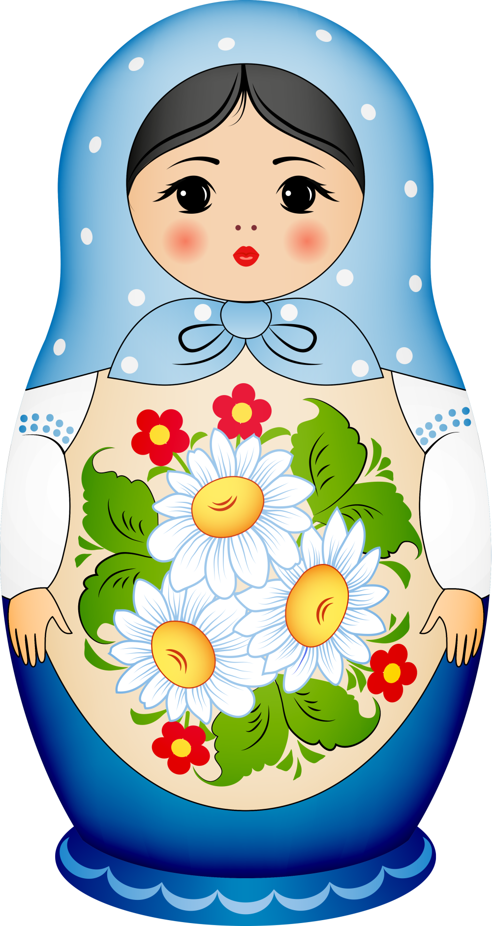 Аппликация Матрешка
