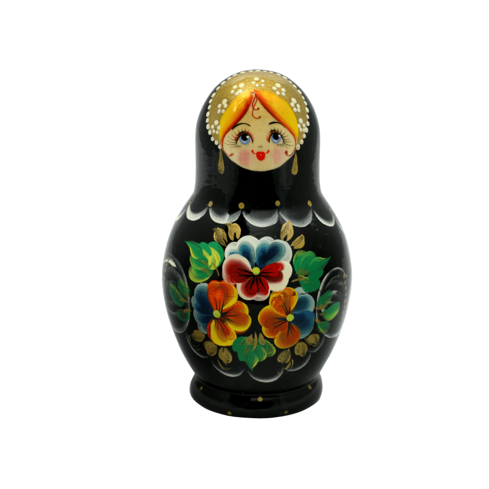 Матрешки в ряд без фона