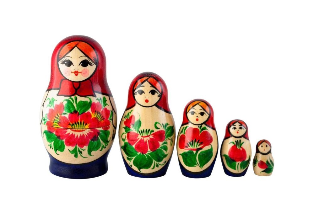 Хохломская роспись Матрешка