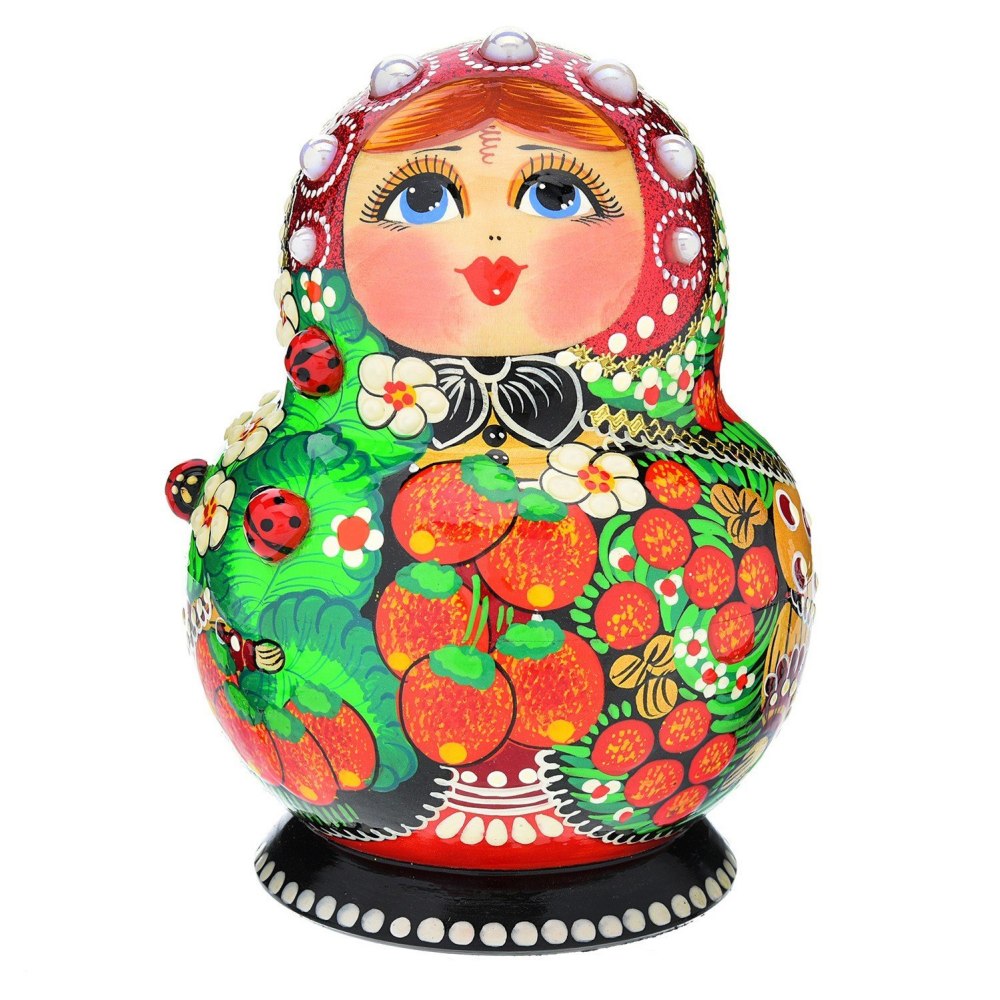 Матрешки 5 штук в ряд