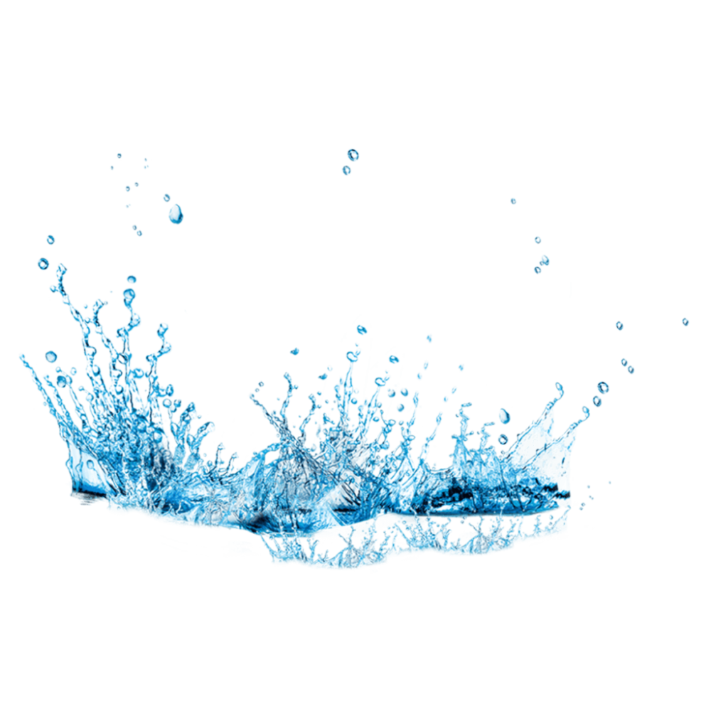 Вода на белом фоне