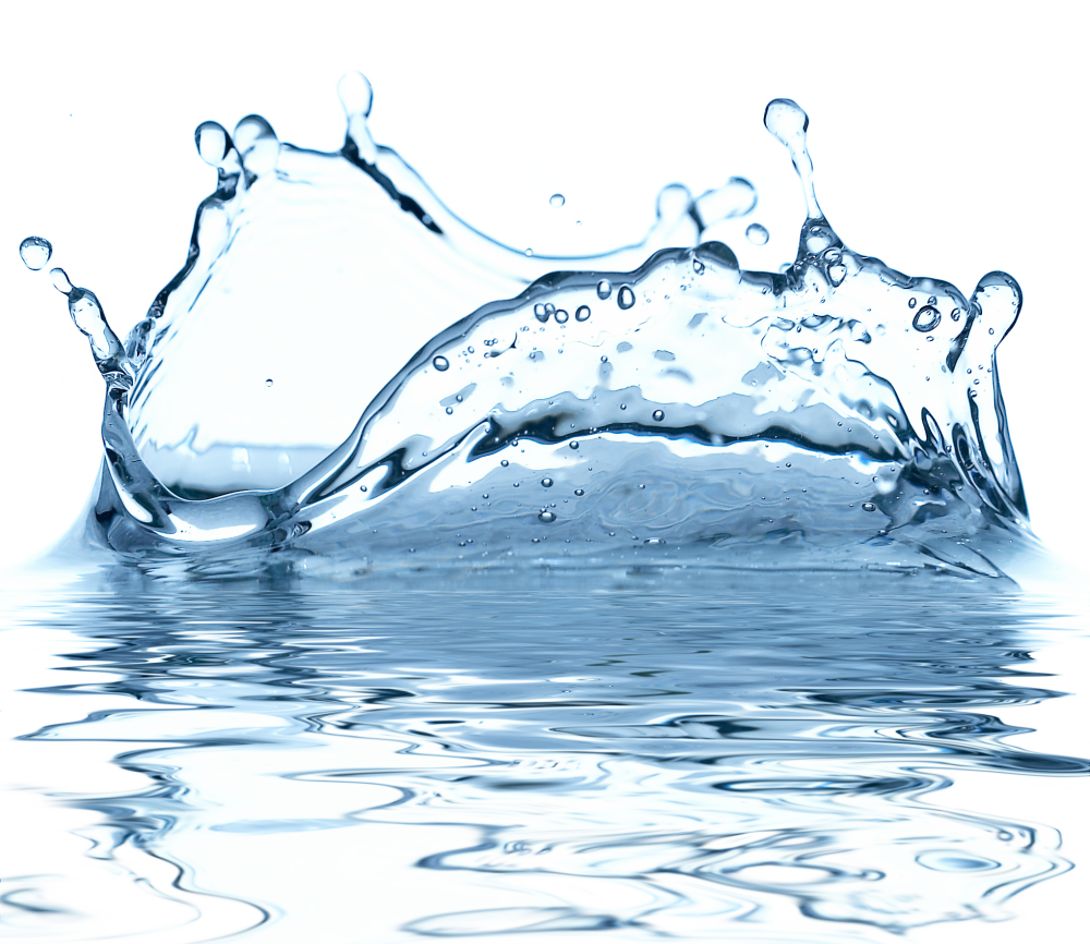 Брызги воды без фона